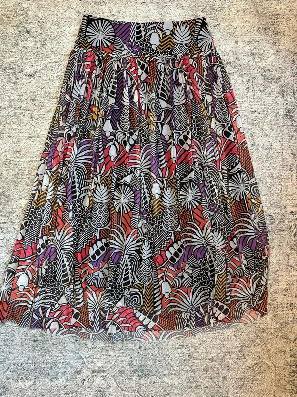 Farm Rio Tropical Maxi Skirt Size M - Picture 4 of 4